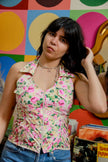Vintage floral backless top (S/M)
