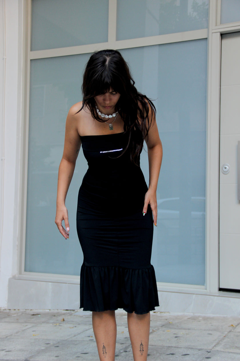 Super hot strapless midi dress (S/M)