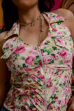 Vintage floral backless top (S/M)