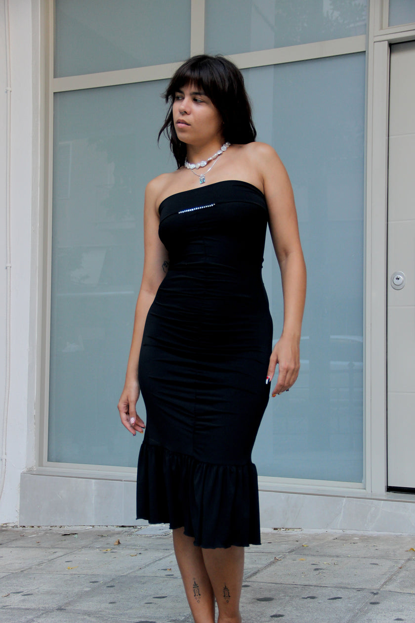 Super hot strapless midi dress (S/M)
