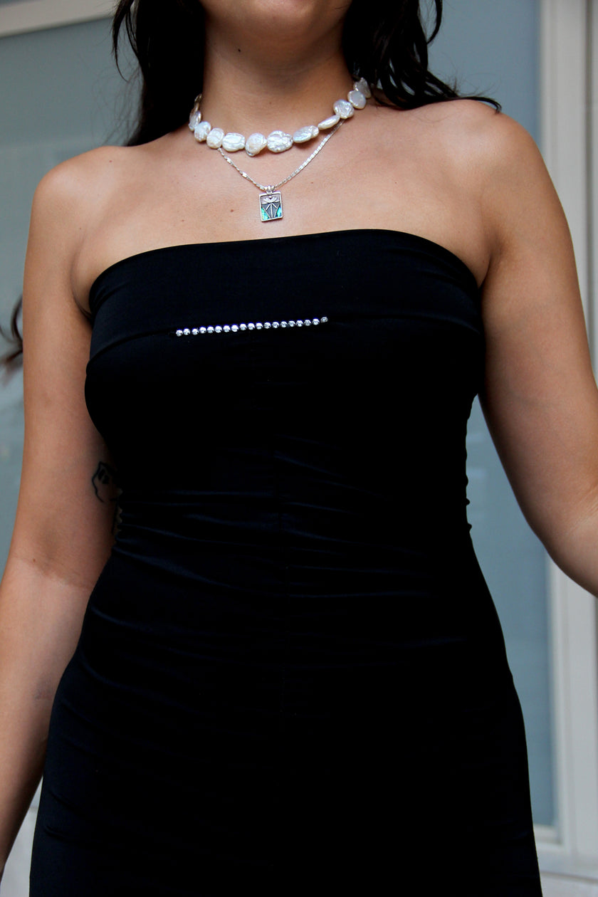 Super hot strapless midi dress (S/M)