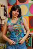 Vintage funky mesh top (M/L)