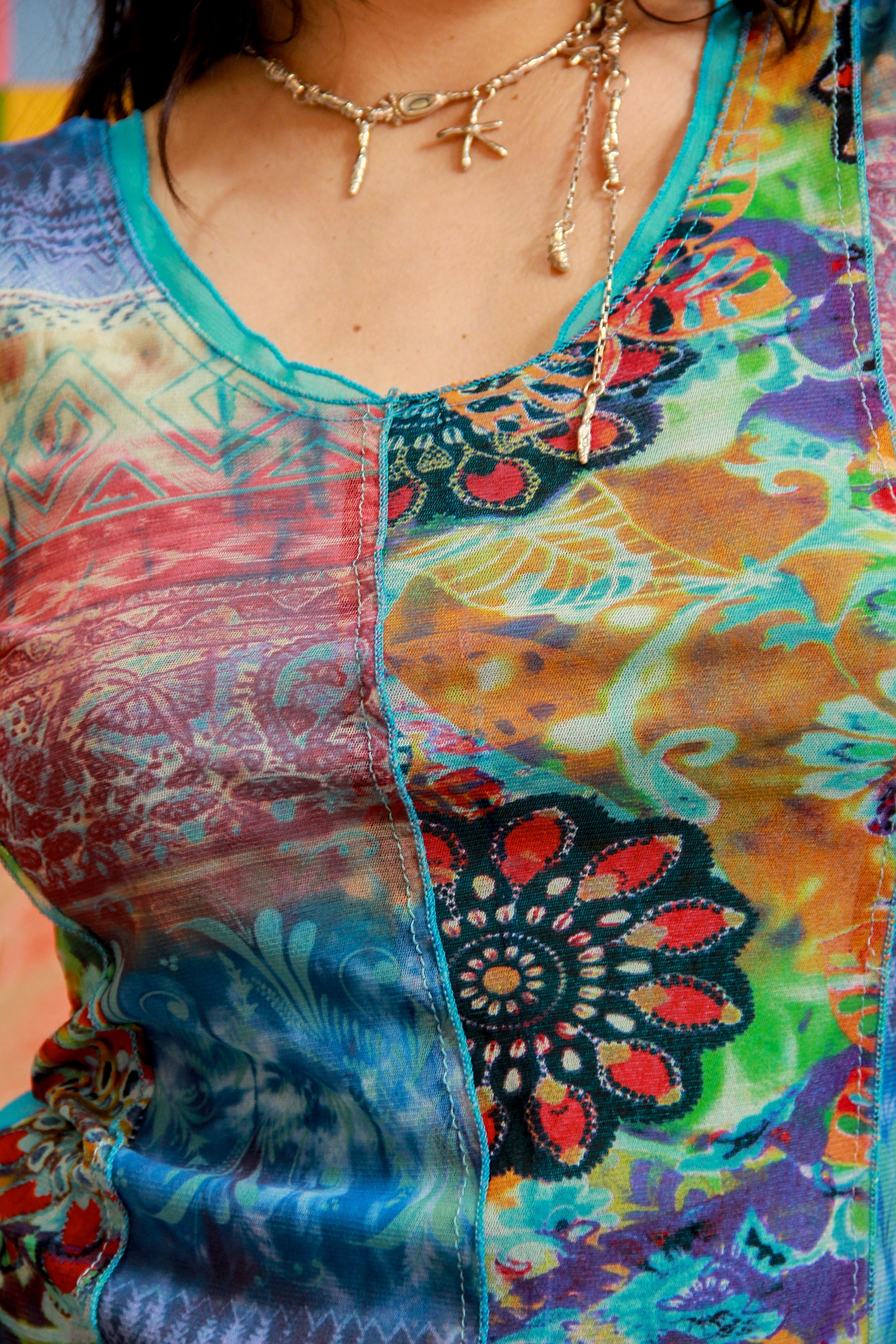 Vintage funky mesh top (M/L)