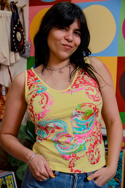 Y2K graphic top (M)