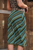 Vintage striped midi skirt (M/XL)
