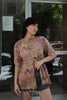 Vintage men’s funky patterned 100% cotton shirt