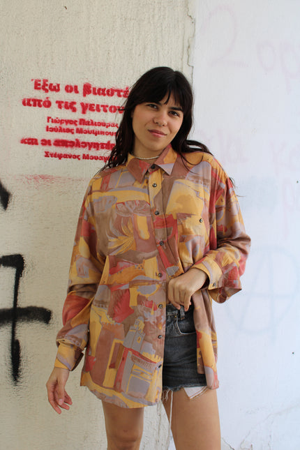 Vintage Men’s funky oversized shirt