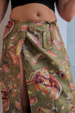 Vintage silk wrap skirt (XS/S)