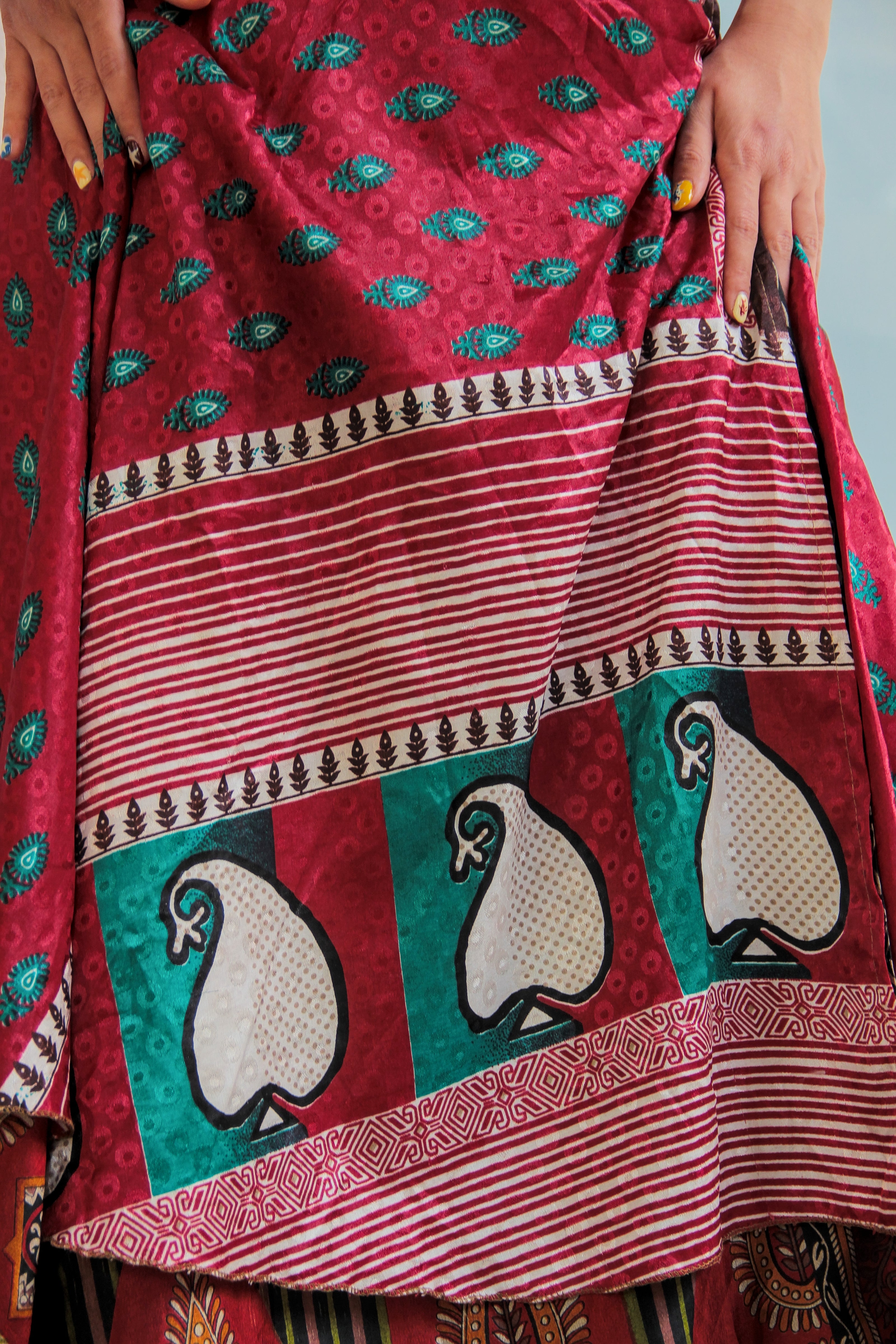 Vintage double face wrap skirt (S/L)