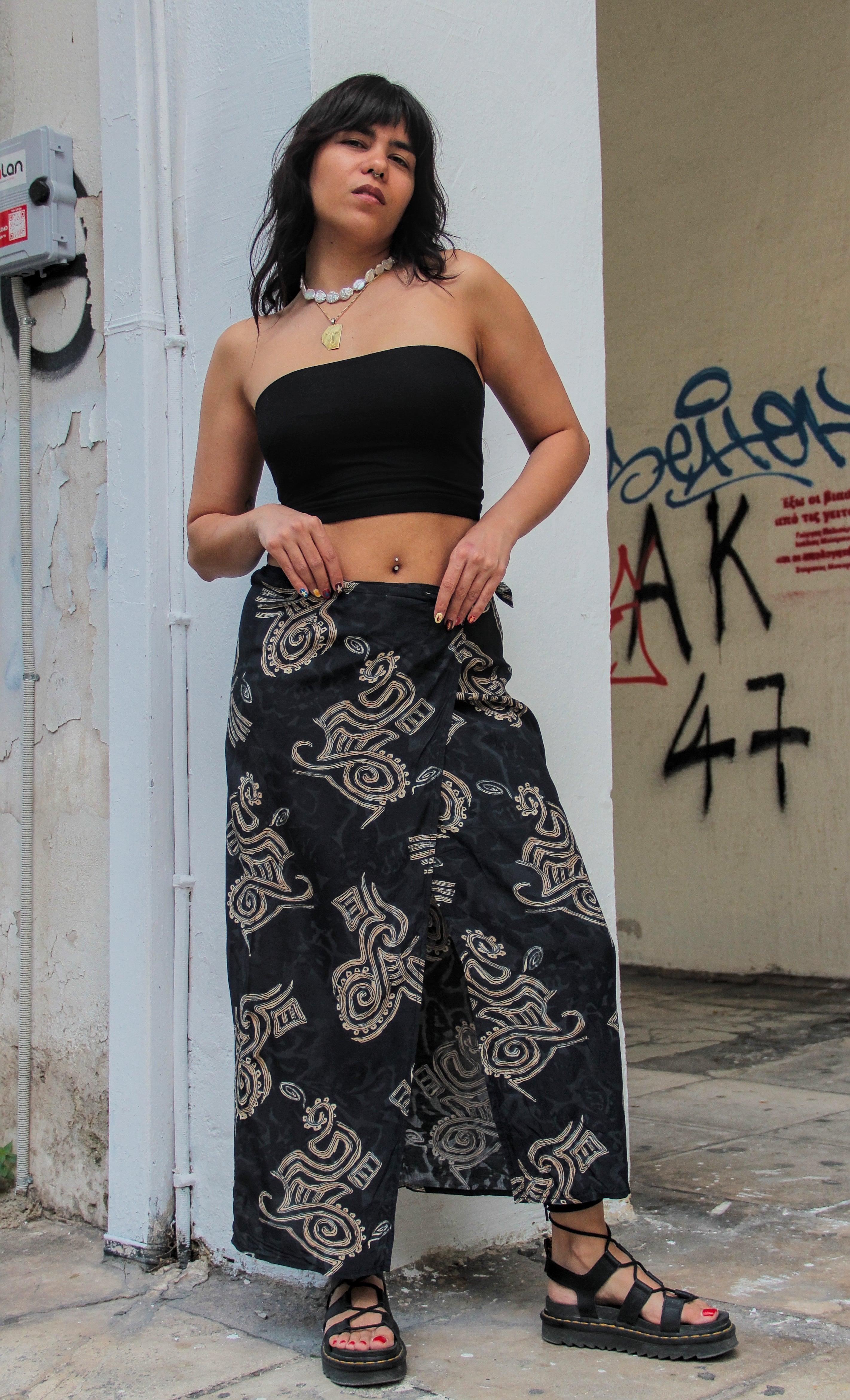 Super hot maxi wrap skirt (S/M)