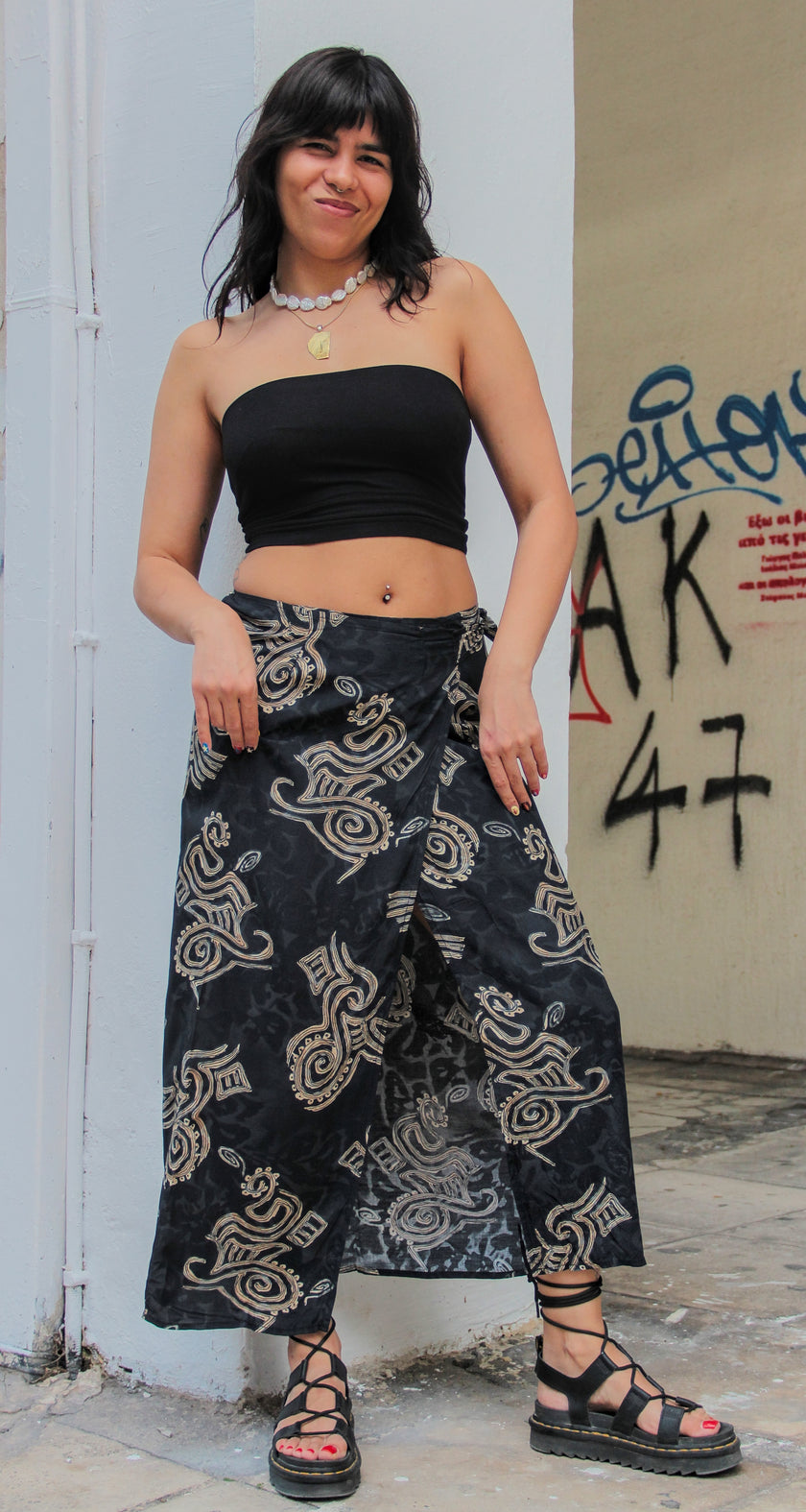 Super hot maxi wrap skirt (S/M)