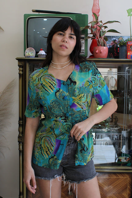 Vintage funky viscose shirt