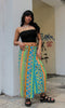 Vintage funky maxi wrap skirt (M)