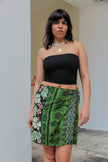 Vintage mini funky patterned wrap skirt (M/L)