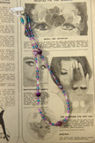 Handmade beaded necklace with glass & agate