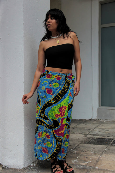 Super funky maxi wrap skirt (S/L)