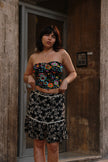 Vintage 100% silk skirt (M)
