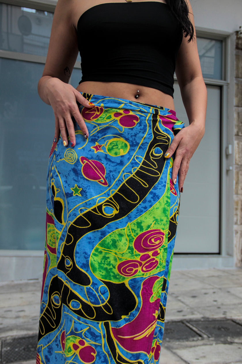 Super funky maxi wrap skirt (S/L)