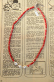 Gorgeous handmade necklace with ocean red jasper & natural pearls
