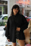 Men’s vintage 100% silk black shirt