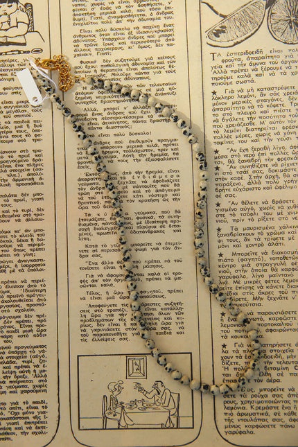 Handmade Dalmatian Jasper necklace