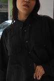 Men’s vintage 100% silk black shirt