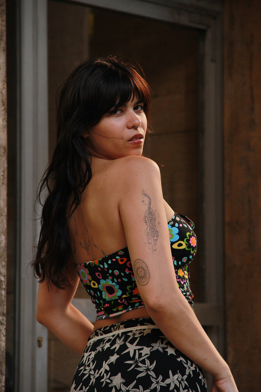 Super cute deadstock strapless tube top (S/L)