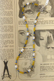 Beautiful handmade necklace with glass beads & natural pearls