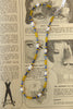 Beautiful handmade necklace with glass beads & natural pearls