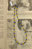 Handmade glass bead necklace