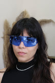 Blue mask sunglasses
