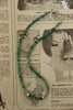 Beautiful handmade necklace with agate, dark green jasper & pearls