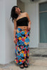 Super cute maxi funky patterned wrap skirt (XS/S)