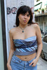 Cosette stunning up-cycled tie top