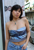 Cosette stunning up-cycled tie top