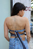 Cosette stunning up-cycled tie top