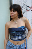 Cosette stunning up-cycled tie top