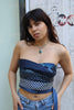 Cosette stunning up-cycled tie top