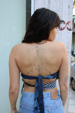 Cosette stunning up-cycled tie top