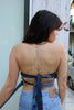 Cosette stunning up-cycled tie top
