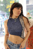 Cosette up-cycled asymmetrical top
