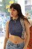 Cosette up-cycled asymmetrical top