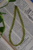 Handmade green glass beads necklace