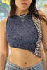 Cosette up-cycled asymmetrical top