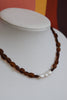 Handmade Natural Freshwater Pearl &Glass Bead Necklace