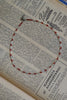 Handmade glass necklace with selenite bead