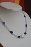 Handmade Natural Freshwater Pearl & Glass Bead Necklace