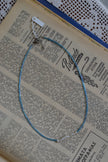 Handmade Natural Freshwater Pearl & Blue Glass Bead Necklace