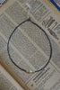 Handmade Natural Freshwater Pearl & Blue Glass Bead Necklace