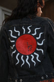 Handpainted REPLAY woman's denim jacket (M)